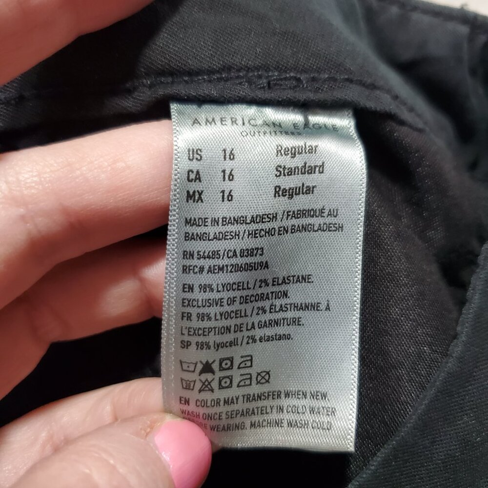 AMERICAN EAGLE NWOT Super High-Rise Baggy Wide Leg Pant Cargo Women's 16 x 31.5" - Picture 12 of 16